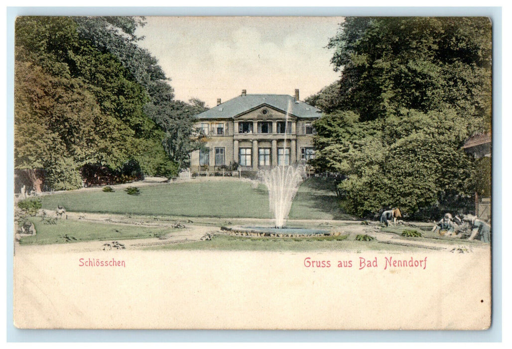 c1905s Gruss Aus Bad Nenndorf Scholsschen Germany Foreign Posted Postcard