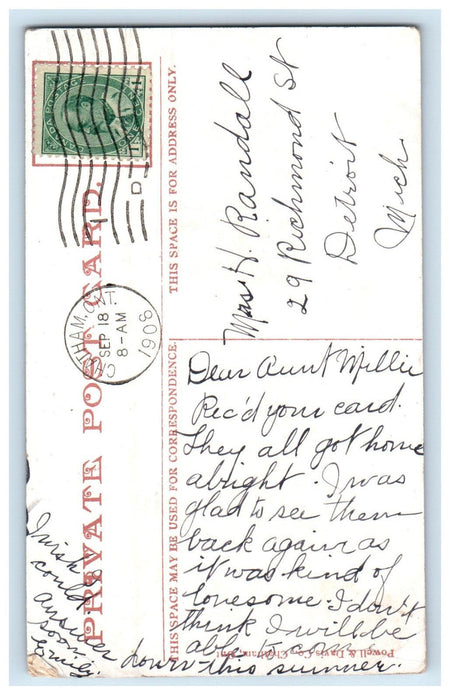 1908 Ursuline Academy, Chatham Ontario Canada Antique Posted Postcard