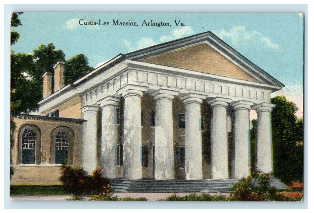 c1910 Custis-Lee Mansion Arlington, Virginia VA Unposted Postcard