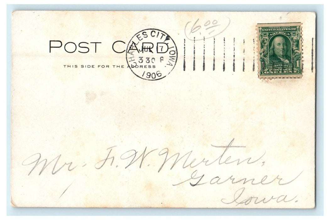 1906 Charles City College Charles City Iowa IA Posted Antique Postcard