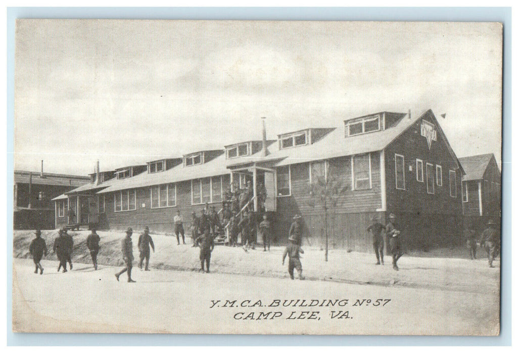 c1920s YMCA Building No. 57 Camp Lee Virginia VA Unposted Postcard