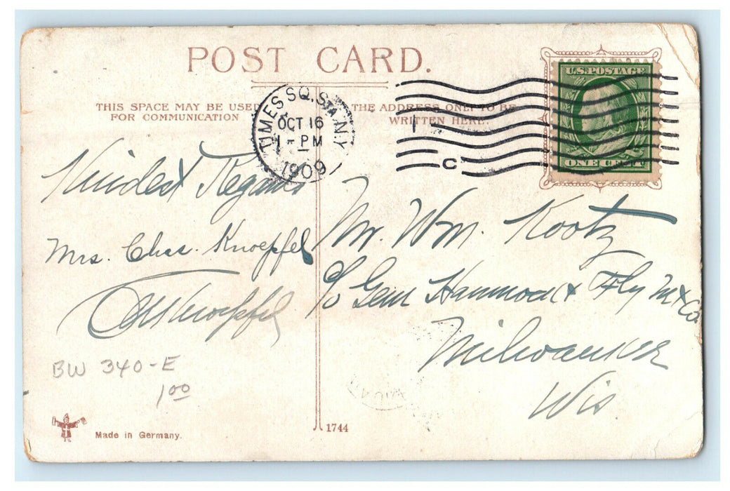 1909 Singer Building Broadway and Liberty Street New York NY Postcard