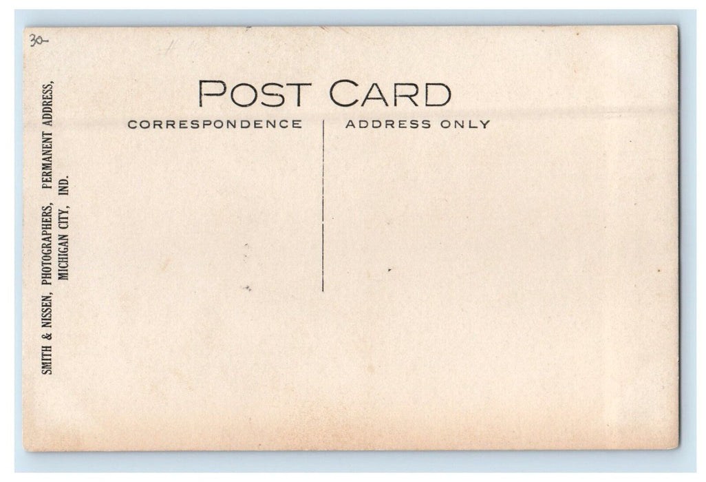 View Of Lovers Lake Michigan City Indiana IN RPPC Photo Vintage Postcard
