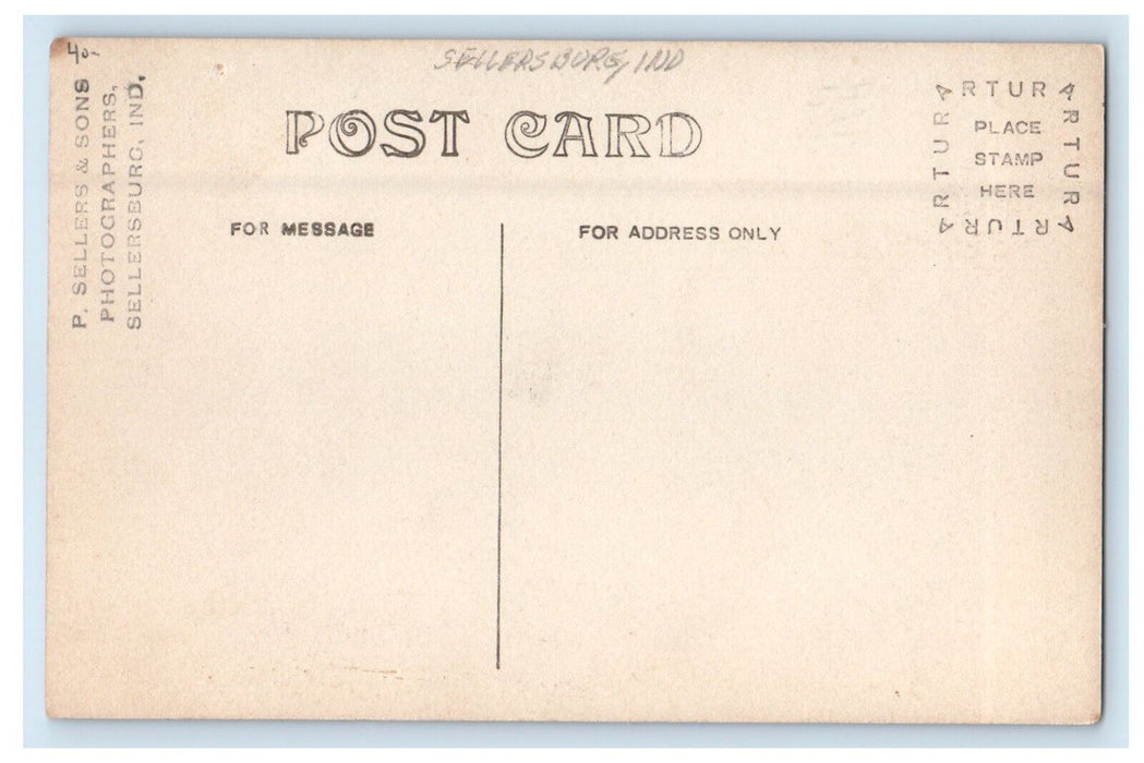 Road View Of Sellersburg Indiana IN RPPC Photo Unposted AntiquePostcard
