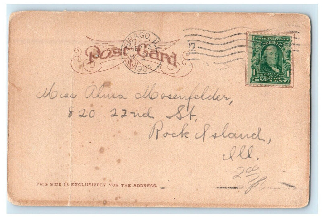 1904 U.S Life Saving Station Jackson Park Chicago Illinois IL Antique Postcard