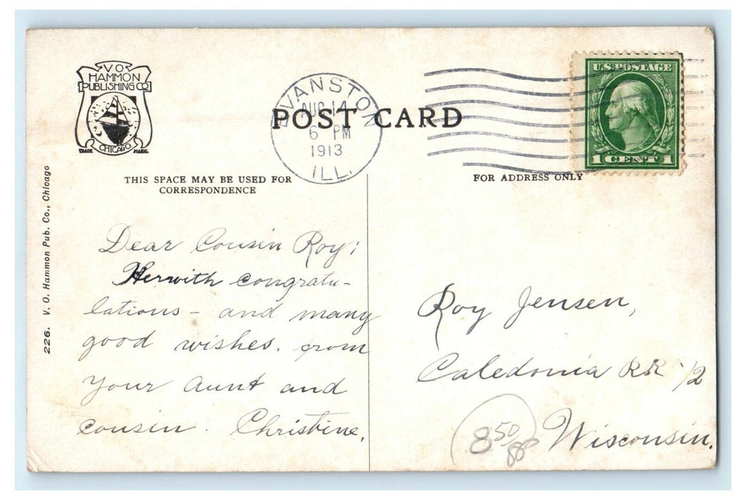 1913 Police Drill At Garfield Park Chicago Illinois IL Posted Antique Postcard