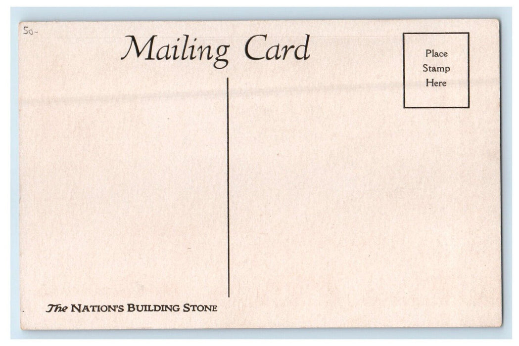 View In Indiana Limestone Co's. Quarries Huge Cut Stone Bedford IN Postcard