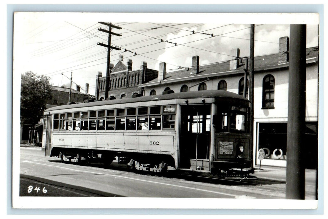 1955 Experimfital Train Car Indianapolis Indiana IN RPPC Photo Vintage Postcard