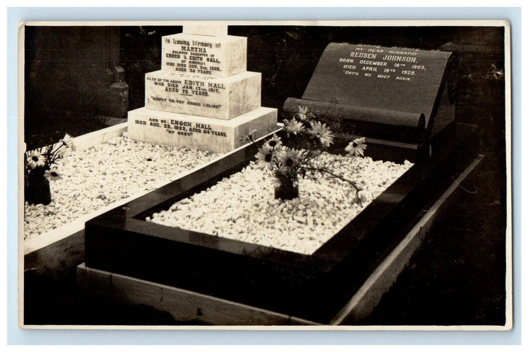 c1910's Cemetery Burial Cockbrook Ashton-n-Lyne England UK RPPC Photo Postcard