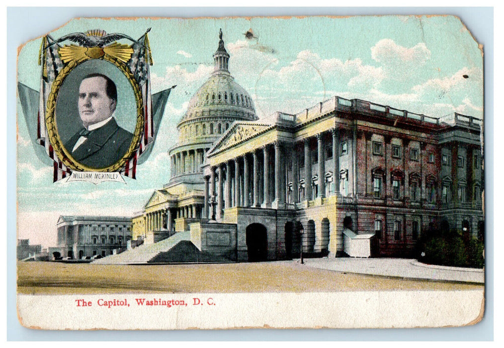 1909 The Capitol Washington DC William McKinley Antique Posted Postcard