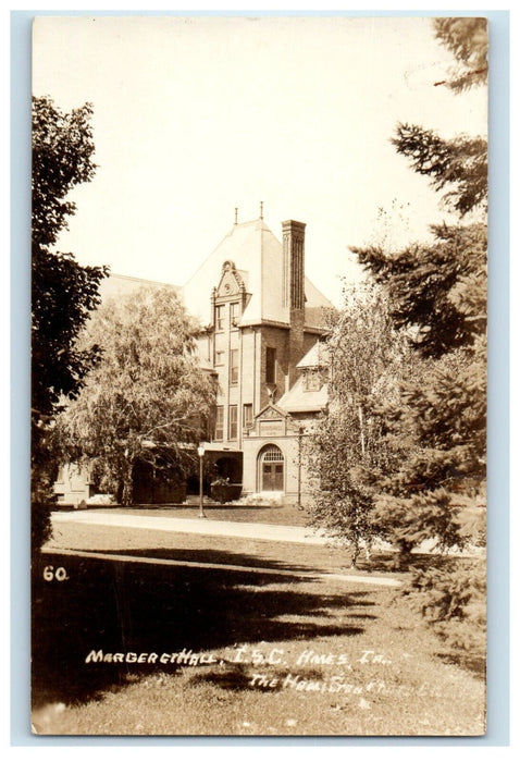 c1920's Margeret Hall Ames Iowa State College ISC RPPC Photo Vintage Postcard