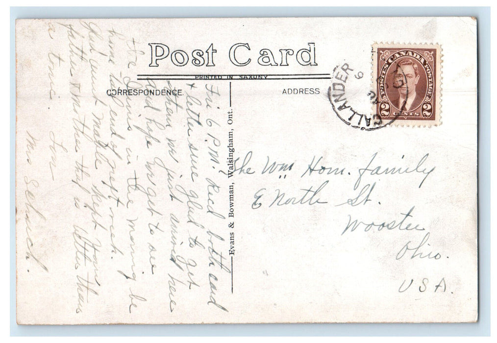 c1930s Dafoe Hospital Callander Ontario Canada Antique Posted Postcard