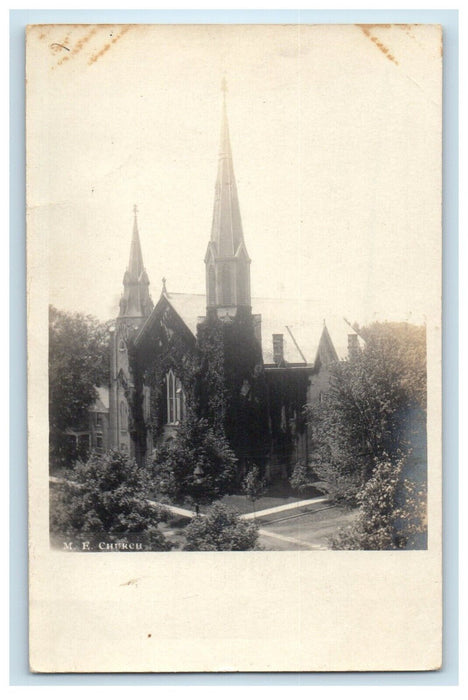 c1905 Methodist Church Oxford Ohio OH RPPC Photo Antique Postcard