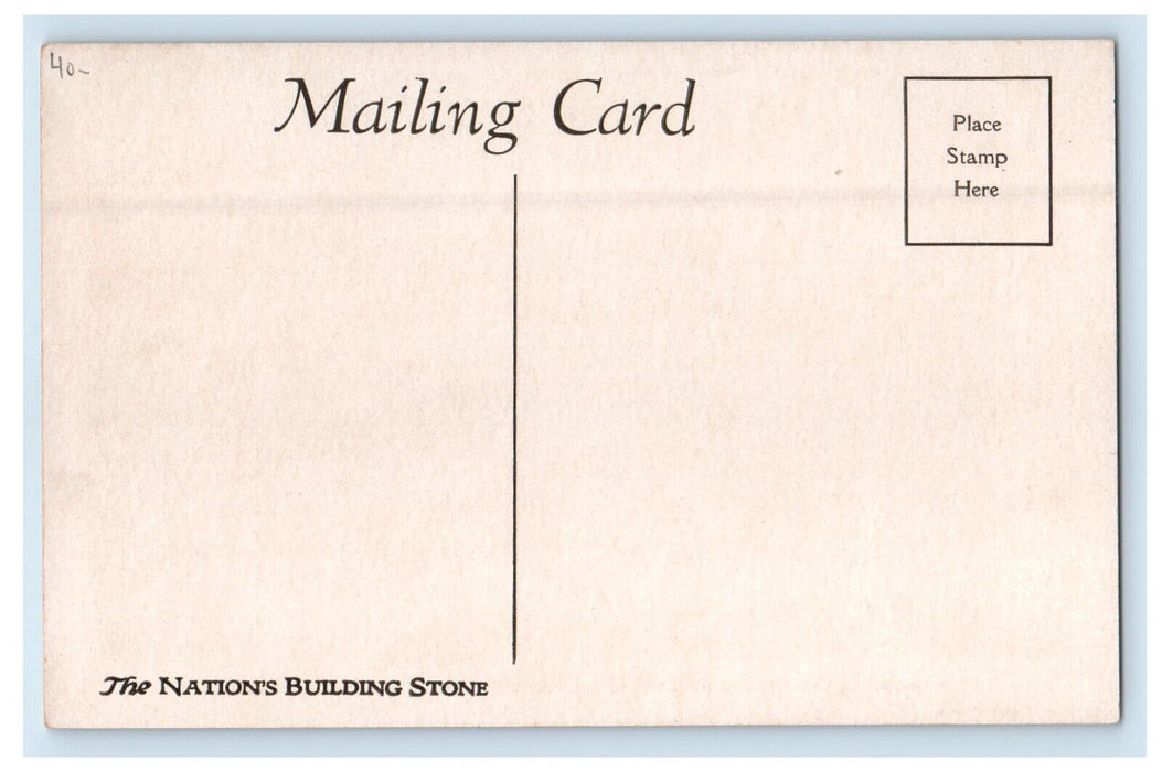 Channeling Out Stone Indiana Limestone Company's Quarries Bedford IN Postcard