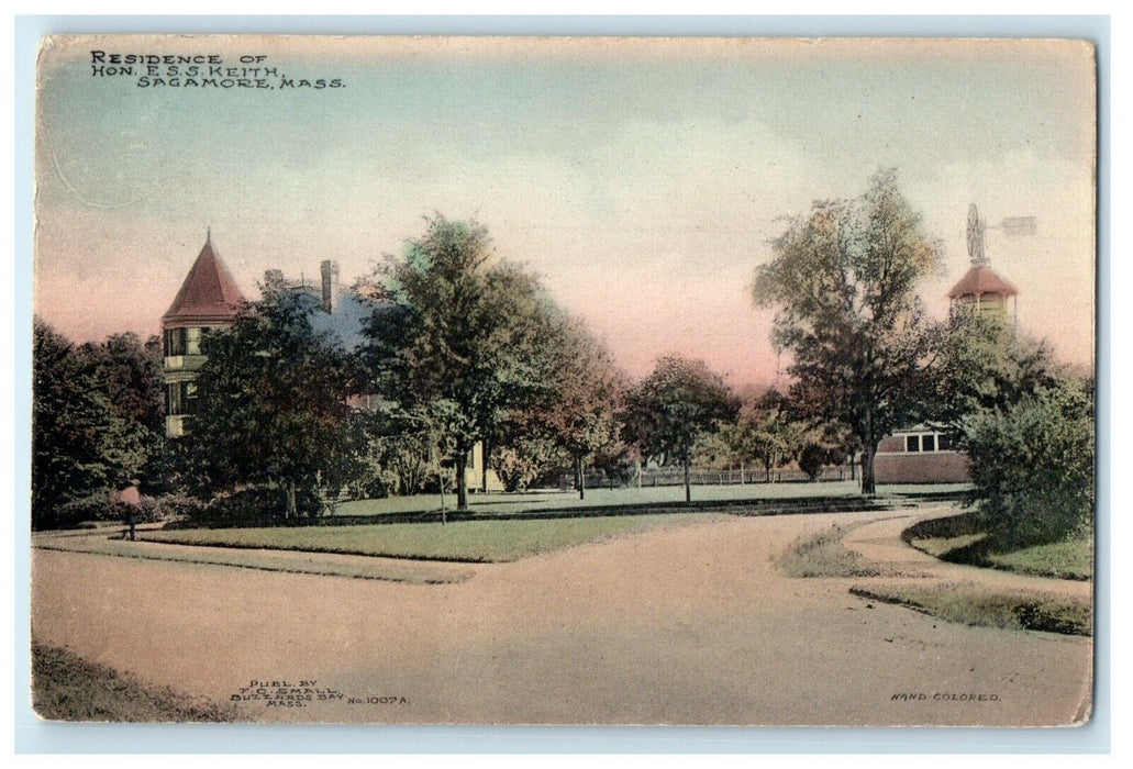 1910 Residence Of Hon. E. S. S. Keith Sagamore Massachusetts MA Antique Postcard
