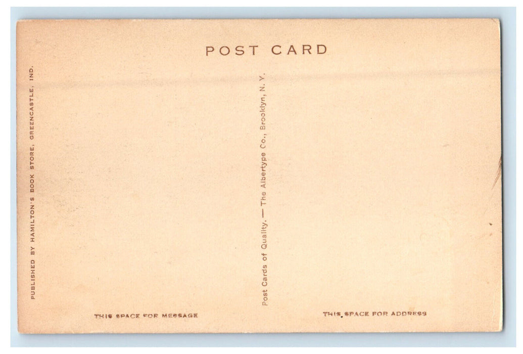 c1940s Phi Gamma Delta House De Pauw University Greencastle IN Postcard