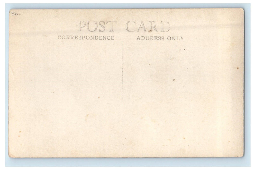 Public School Building De Motte Indiana IN RPPC Photo Unposted Vintage Postcard