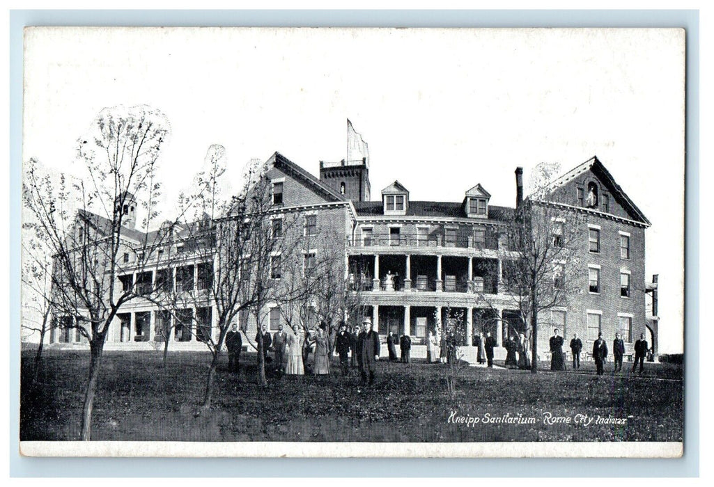 Kneipp Sanitarium Building Rome City Indiana IN Unposted Antique Postcard