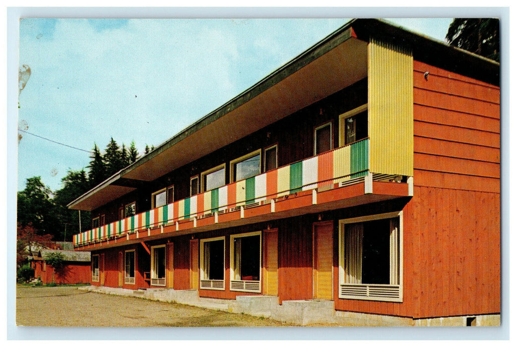 c1950s Rain Forest Motel Built For Your Comfort Quinault Washington Postcard