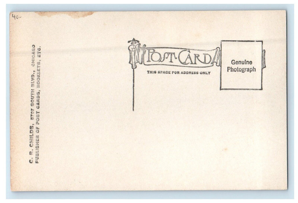 Golden Rod Road On Bear Wallowhill Brown Co. Indiana IN RPPC Photo Postcard