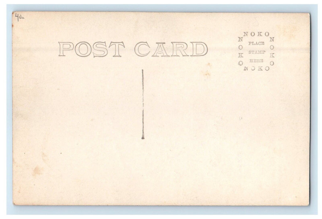Mr. Parsonage And Church Lagrange Indiana IN RPPC Photo Vintage Postcard