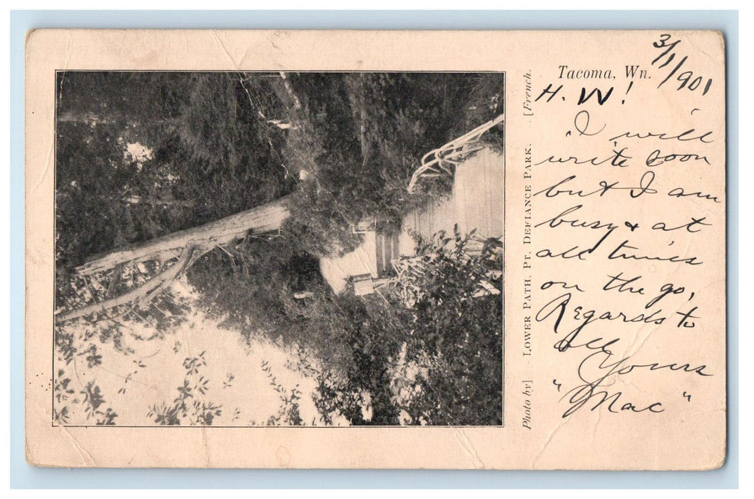 1901 Lower Path Pr. Defiance Park Tacoma Washington WA PMC Postcard