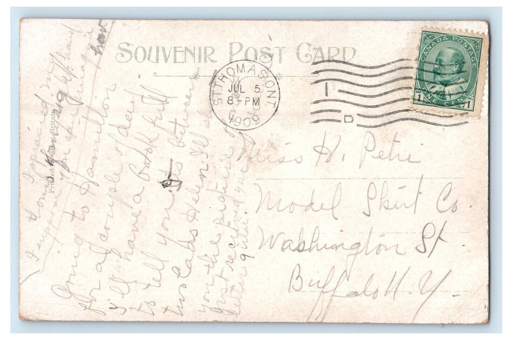 1909 A Glimpse of Port Stanley Ontario Canada Antique Posted Postcard