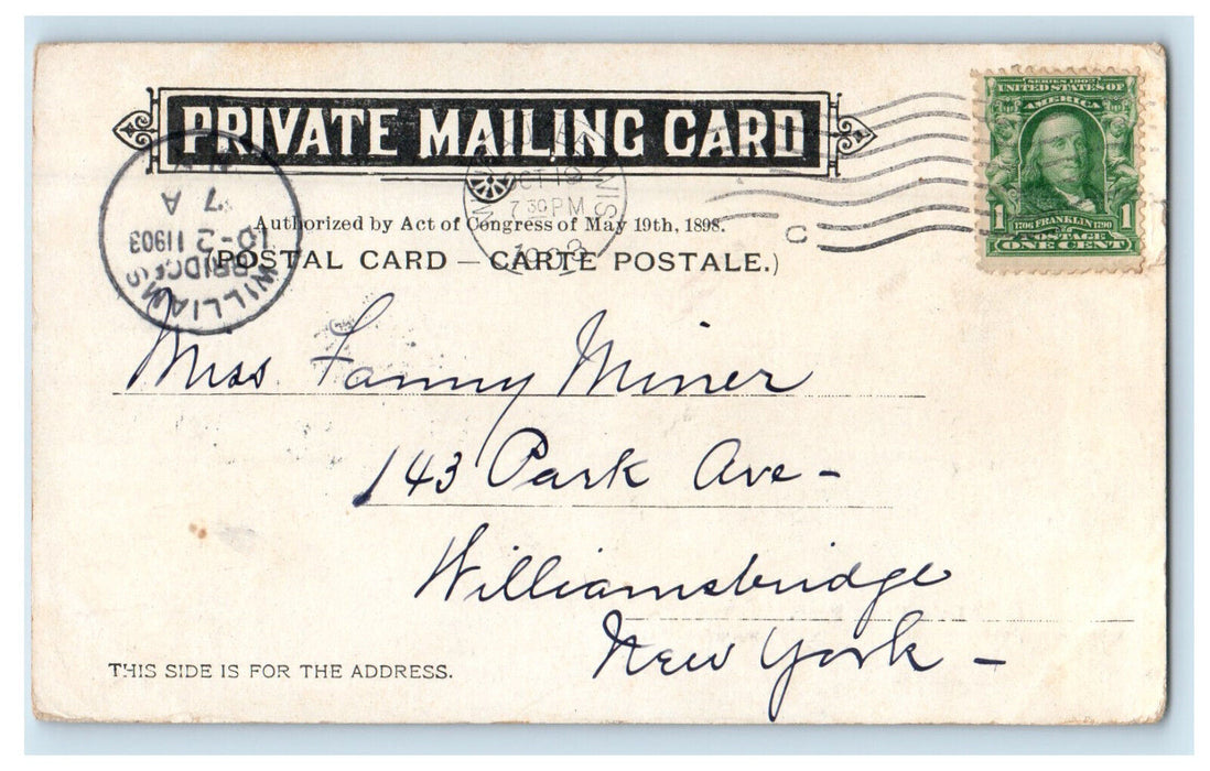 1903 Park View, Greetings from Milwaukee Wisconsin WI Antique PMC Postcard