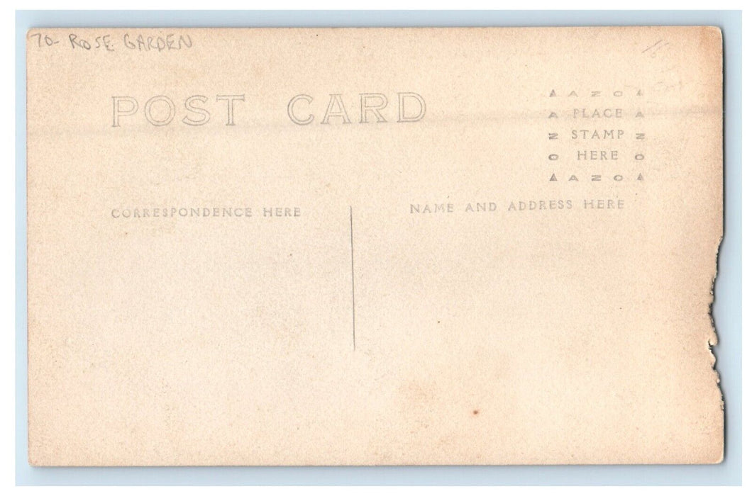 c1910's Beautiful Homes Rose Garden Portland Oregon OR PPC Photo Postcard