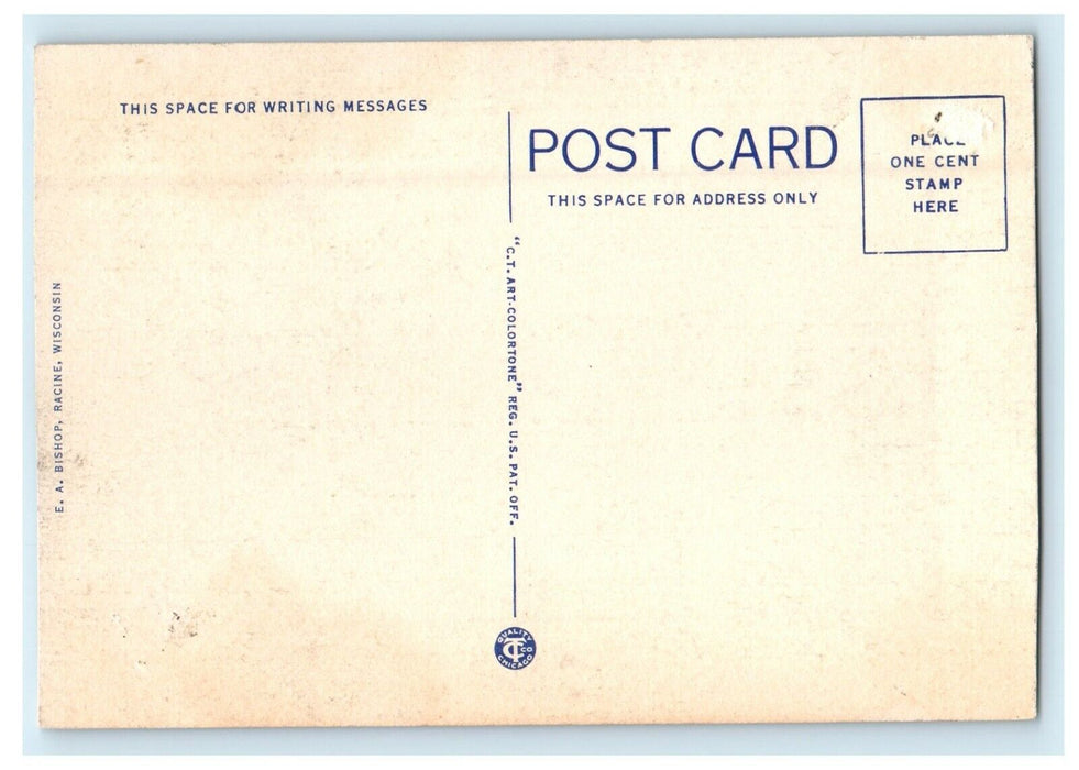 1939 The Sumac Trail Roosevelt Park Waukegan Illinois IL Vintage Postcard