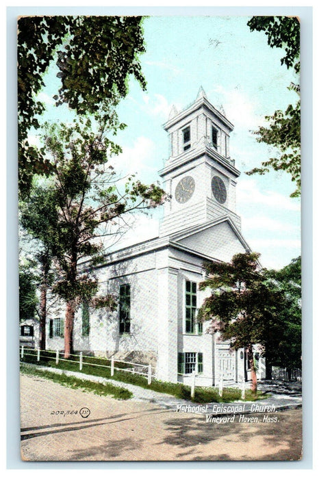 1909 Methodist Episcopal Church, Vineyard Haven, Massachusetts MA Postcard