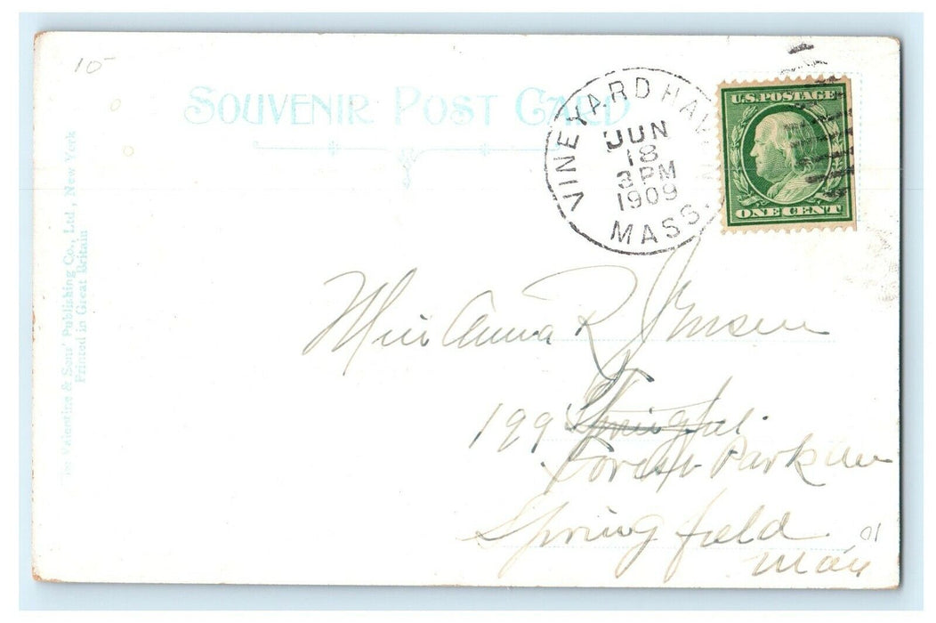 1909 Methodist Episcopal Church, Vineyard Haven, Massachusetts MA Postcard