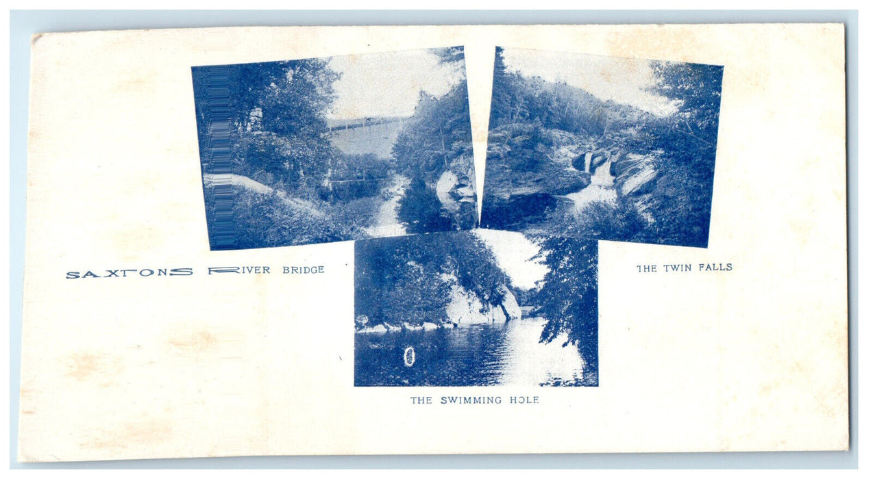 1906 Multiview, Westminster Vermont VT Posted Antique PMC Postcard