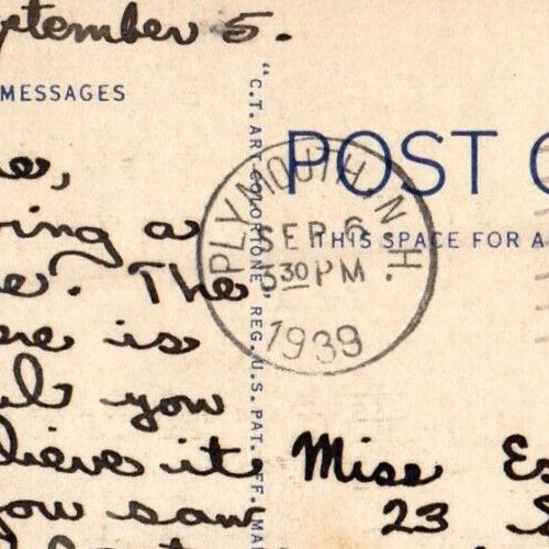 1939 Mt. Mansfield And Lamoille River Green Mts. Of Vermont VT Postcard