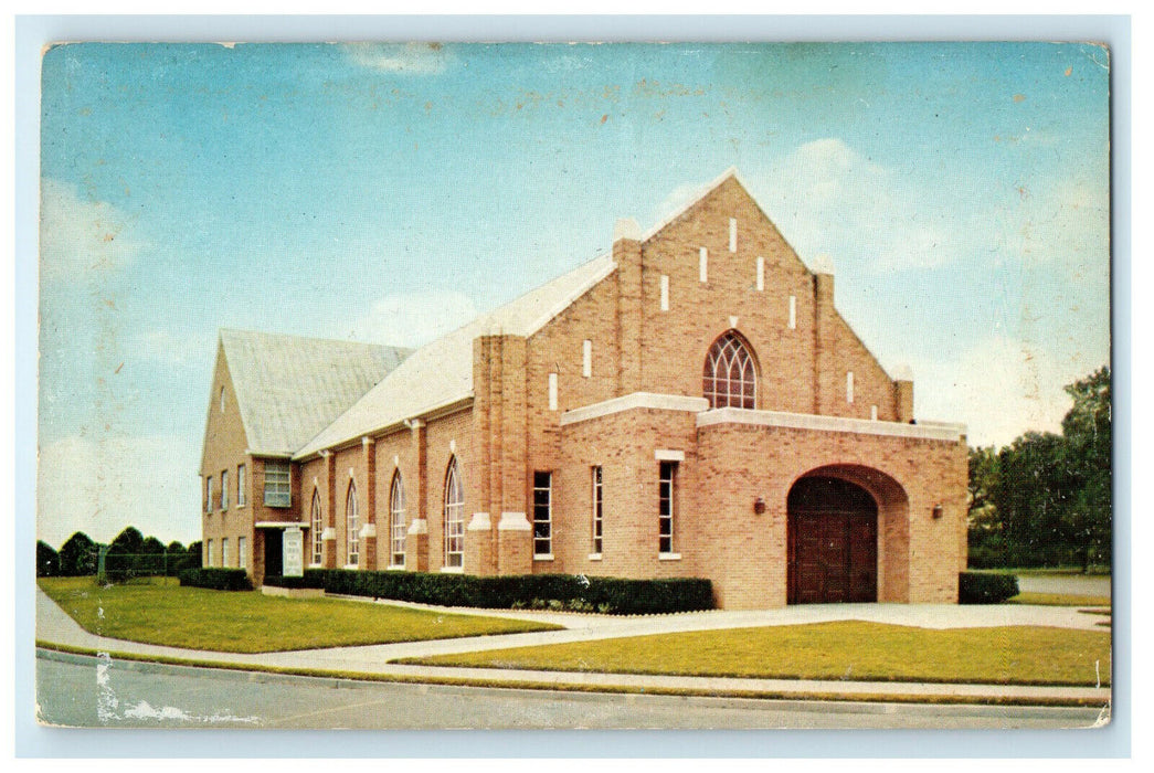 c1950s Westside Church of Christ Pendell & Henderson Cleburne Texas TX Postcard