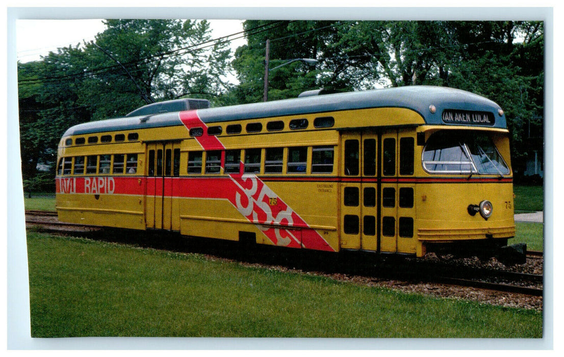 c1960s Cleveland RTA #75 Ran in Cleveland and Shaker Heights Ohio OH Postcard