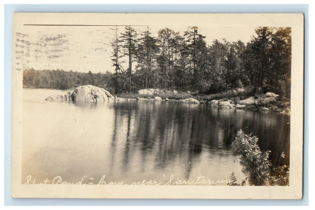 1912 Spot Pond Sanitarium Medford Massachusetts MA RPPC Photo Antique Postcard