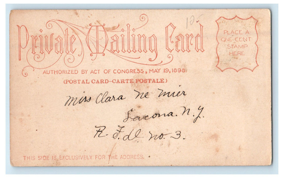 1908 Hotel Royal Ponciana, Palm Beach, Boat FL PMC Posted Antique Postcard