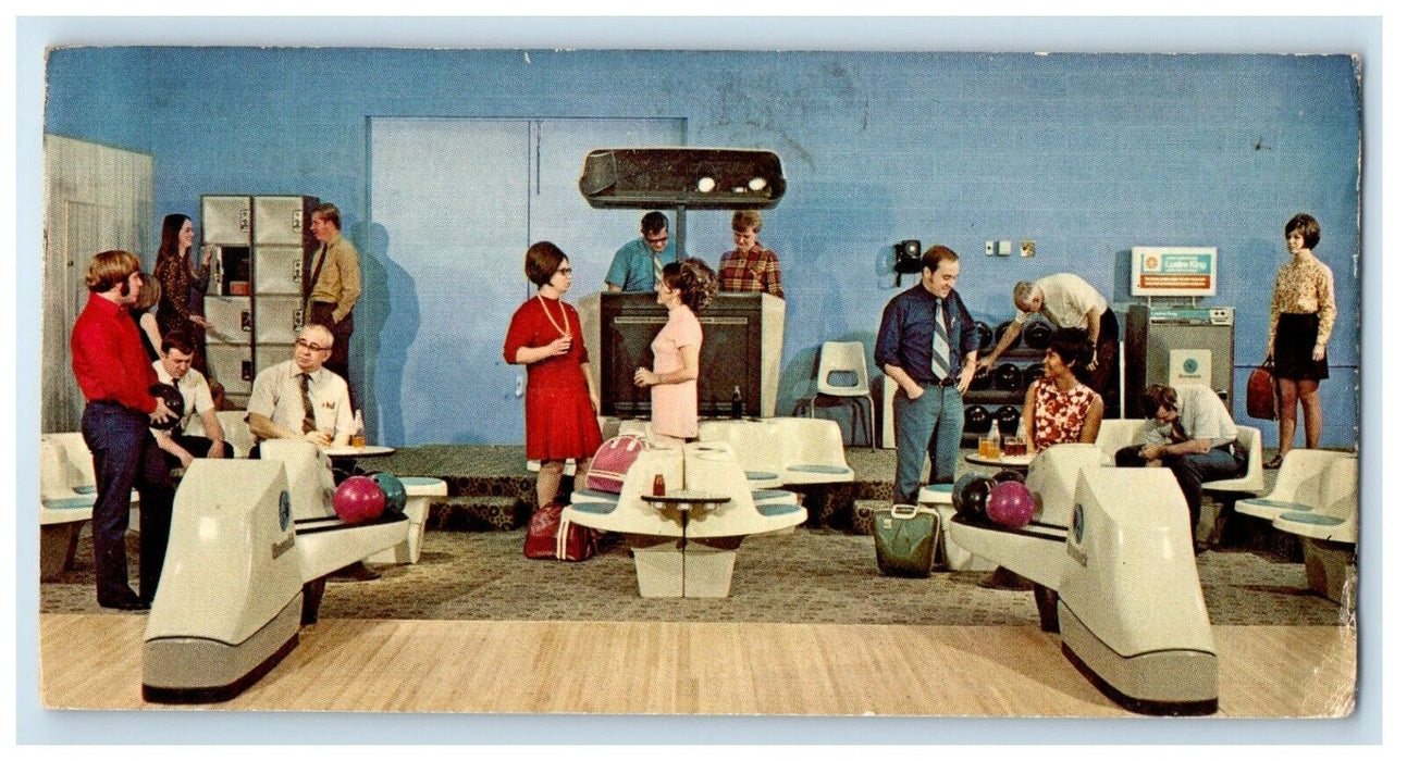 1976 Your Fun Filled Family Sports Center Interior Olean New York NY Postcard