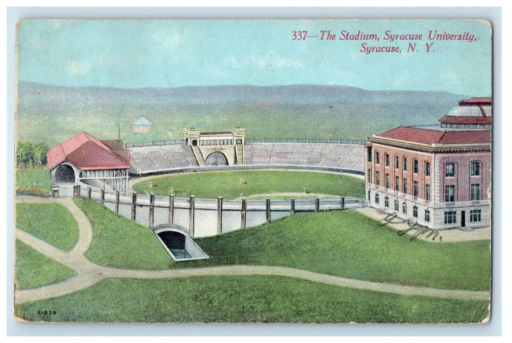1911 The Stadium Syracuse University Syracuse New York NY Antique Postcard