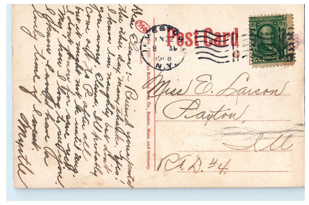 1918 Steamer Ship Chautauqua Lake New York NY Antique Postcard