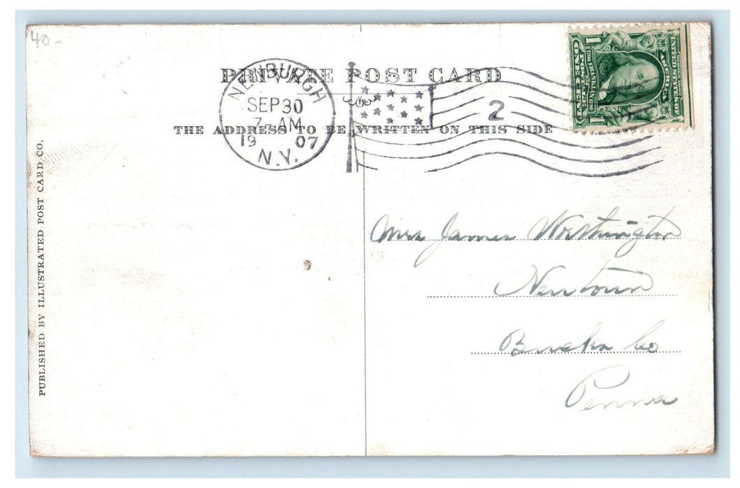1907 New Quebec Bridge Quebec City Canada Antique Posted Postcard