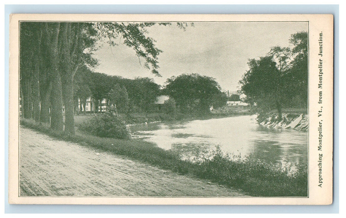 c1900s From Montpelier Junction Approaching Montpelier Vermont VT Postcard