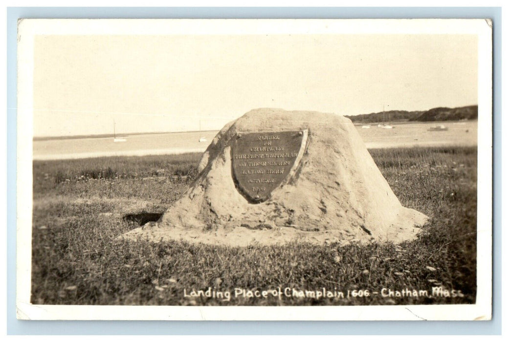 c1910's Landing Place At Champlain Chatham Massachusetts MA RPPC Photo Postcard
