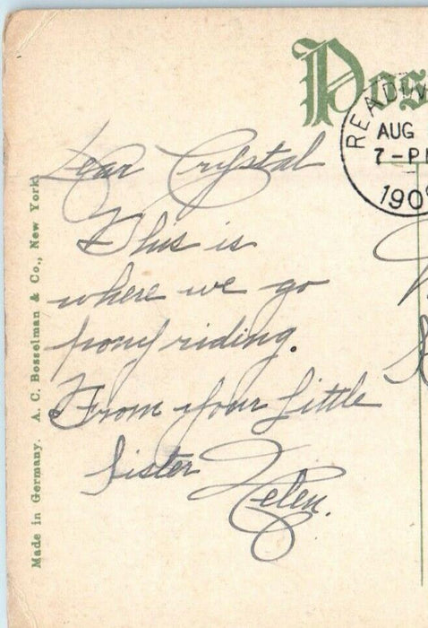 1909 Mt. Penn Boulevard Reading Pennsylvania PA Posted Antique Postcard