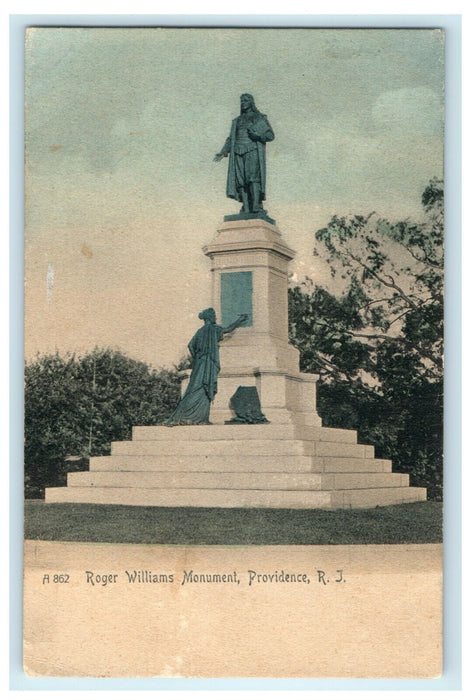 1906 Roger Williams Monument Providence Rhode Island RI Posted Postcard