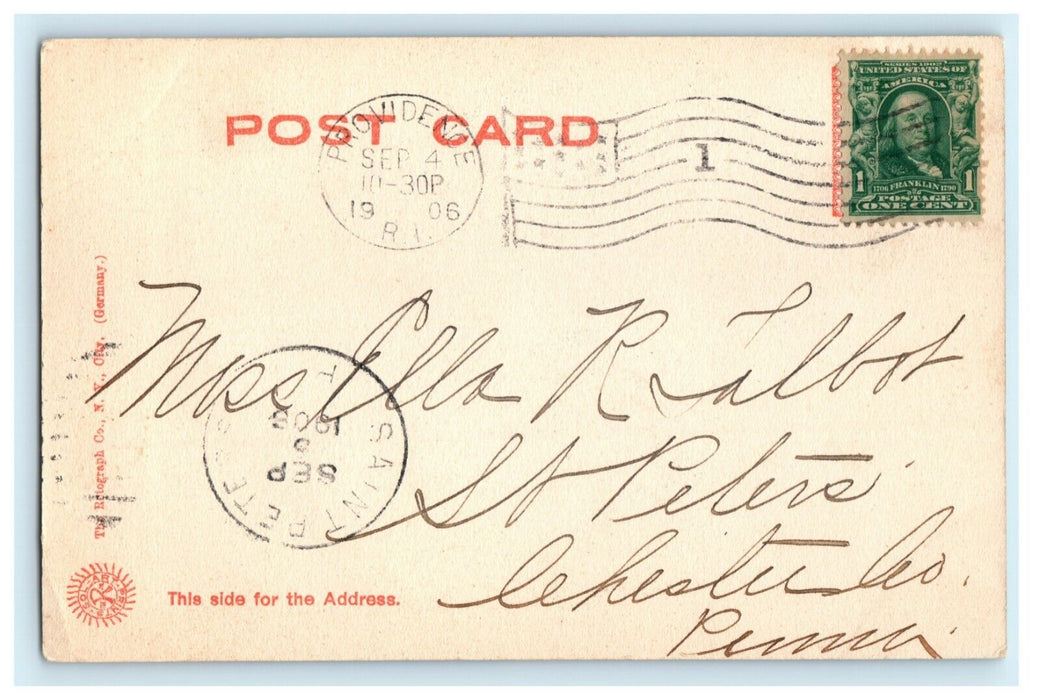 1906 Roger Williams Monument Providence Rhode Island RI Posted Postcard