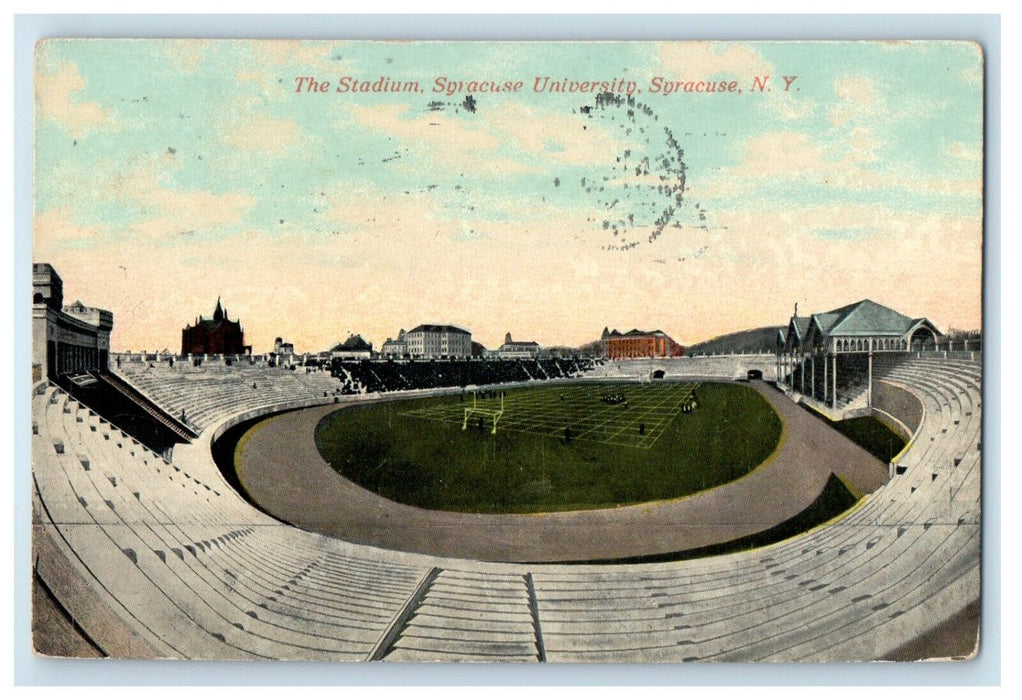 1910 Syracuse New York NY, The Stadium Syracuse University Antique Postcard