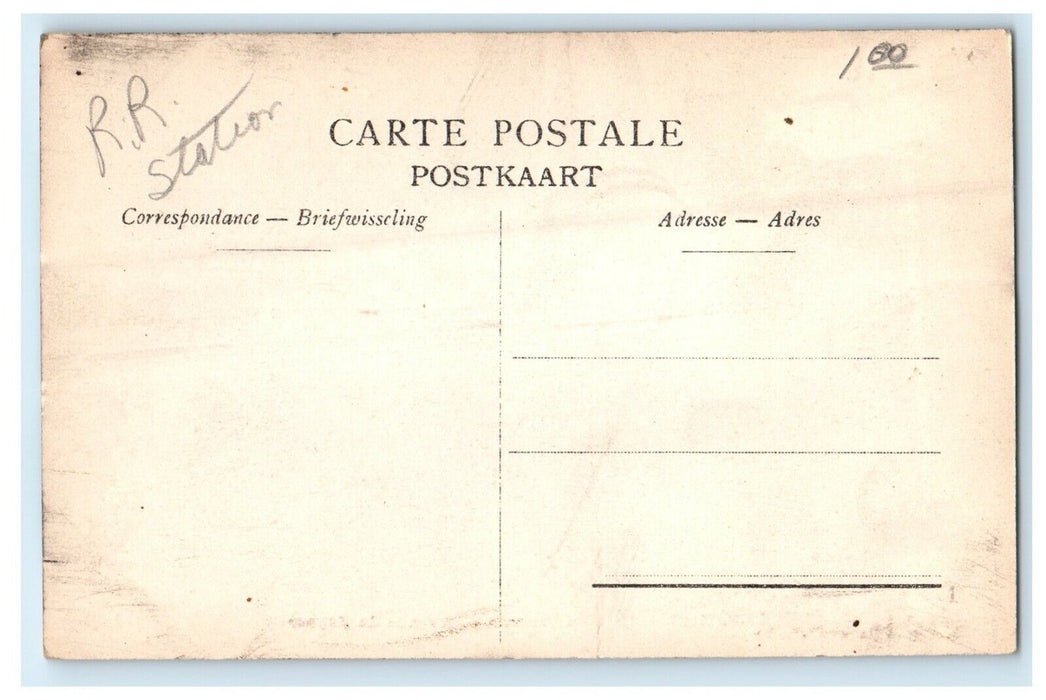 c1910 Anverse La Gare Centrale Avenue De Keyser Antwerp Belgium Antique Postcard