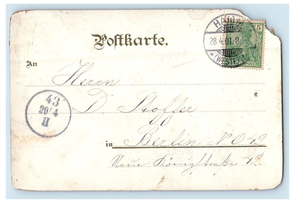 1901 Multiview Gruss Aus Bad Hamm Westfalen Germany Posted Postcard